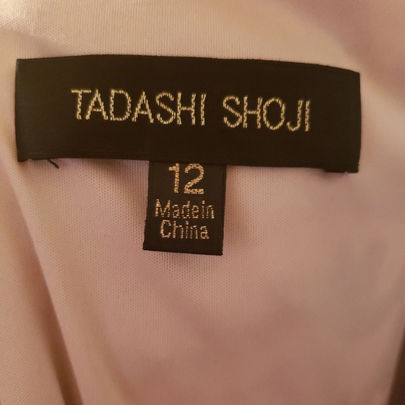 Tadashi Shoji Gold & Black Rema Gown Size 12 - Picture 4 of 4